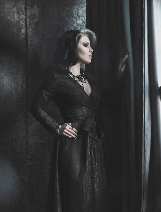 Sheer Black Floor-Length Dress