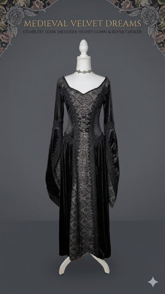 Medieval Velvet Dress