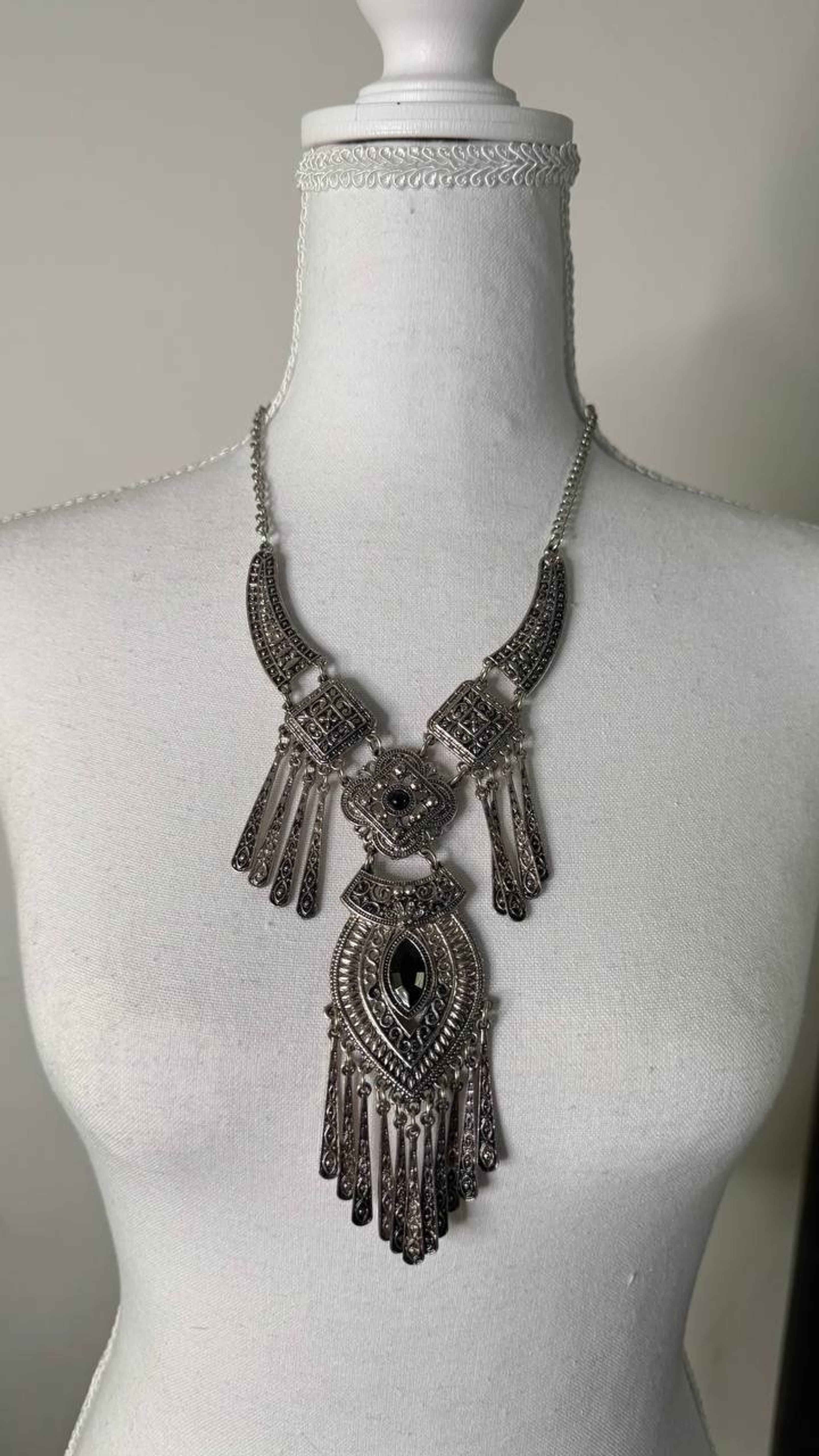 Statement Vintage Filigree Necklace