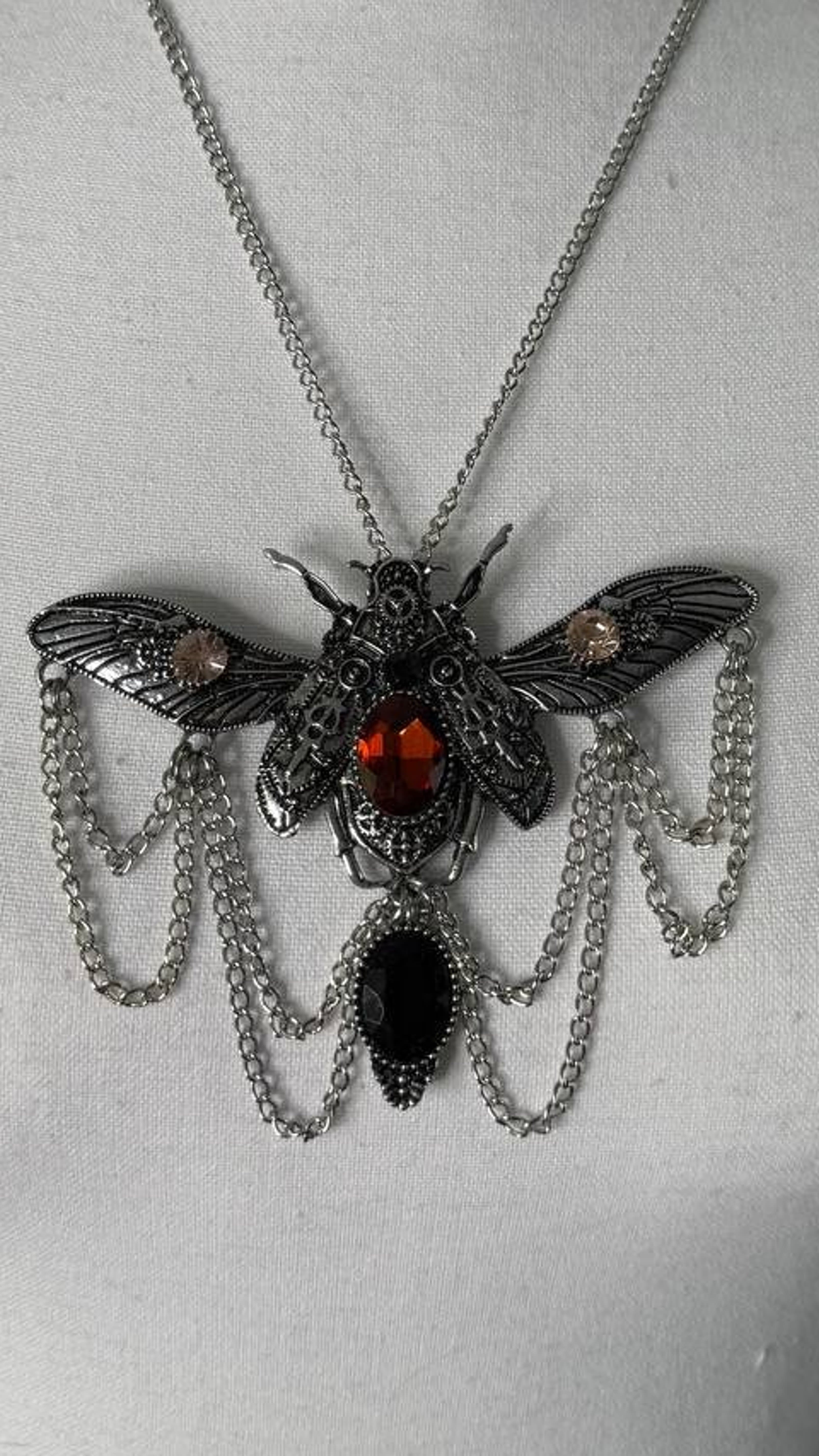 «Steampunk Entomology» Statement Necklace