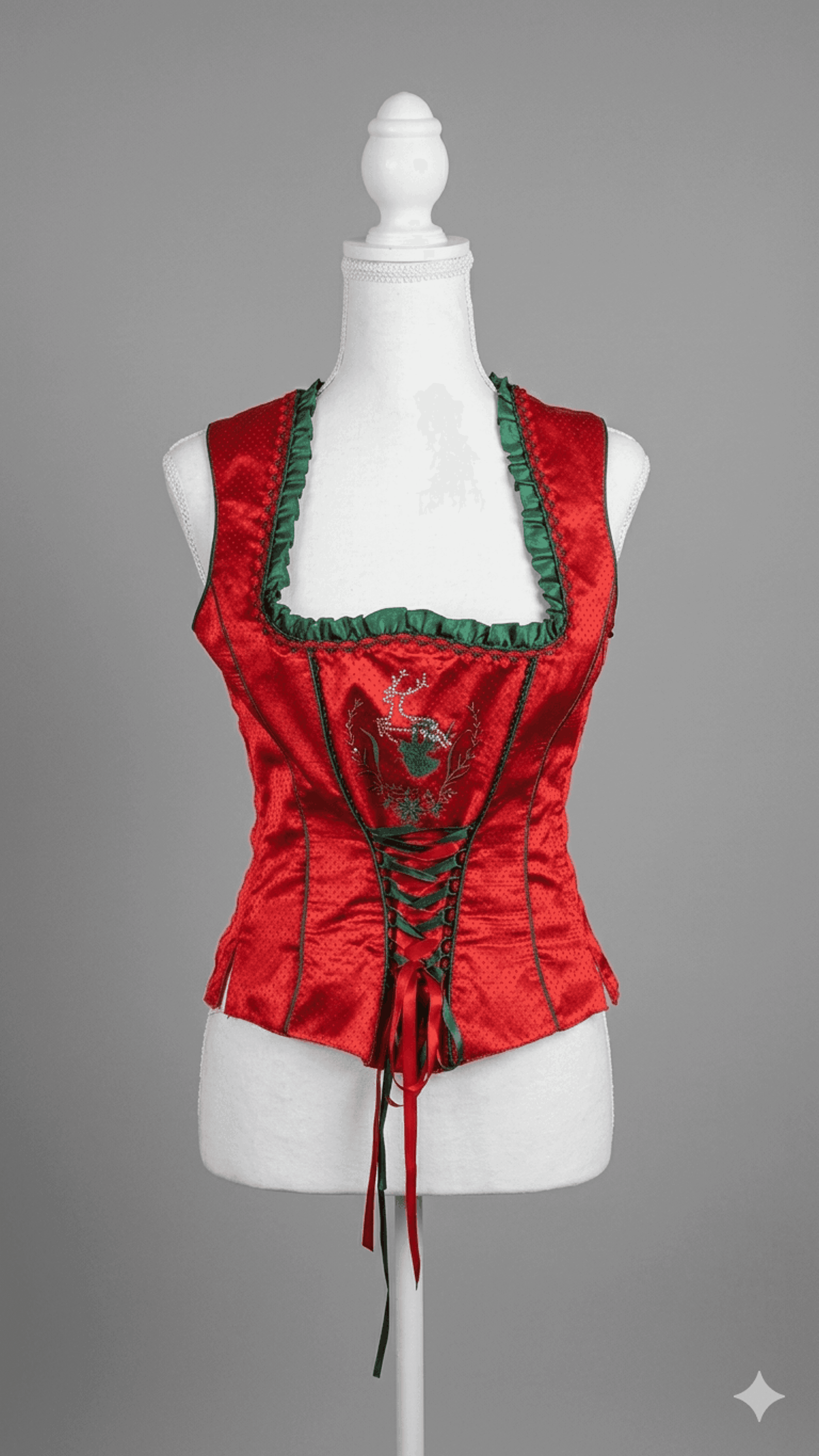 Festive «Christmas Tale» Corset Vest